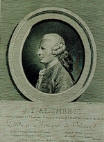French master - Portrait of the mathematician, mechanician, physicist and philosopher Jean Baptiste le Rond d'Alembert (1717-1783)