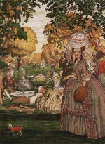 Somov, Konstantin Andreyevich - Illustration to The Book of Marquise by Franz Blei