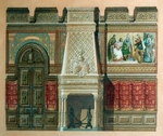 Monighetti, Ippolit Antonovich - Design of a living room for the Anichkov Palace