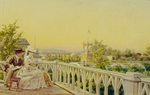 Gun (Huhn), Karl Fyodorovich (Karl Theodor) - On a terrace