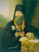 Borovikovsky, Vladimir Lukich - Portrait of the Saint Petersburg Metropolitan Mikhail (Desnitsky) (1762-1821)