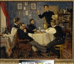 Makovsky, Alexander Vladimirovich - Students reading poems (Tea drinking)