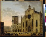 Quaglio, Domenico, the Younger - A Religious Procession on the Cathedral Square in Como