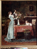 Munkácsy, Mihály - Composing a Bouquet