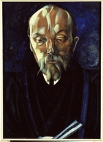 Grigoriev, Boris Dmitryevich - Portrait of the artist Nicholas Roerich (1874-1947)