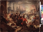 Russian Master - The Pugachev's Battle of Kazan on July 1774 (Scene from the Pugachev's Rebellion)