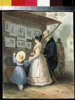 Bellangé, Hippolyte - At the seller of engravings