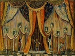 Lushin, Alexander Fyodorovich - Design of curtain for the opera Dorothea by T. Khrennikov
