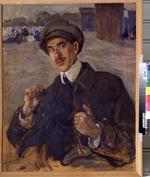 Brodsky, Isaak Izrailevich - Portrait of the author Korney I. Chukovsky (1882-1969)