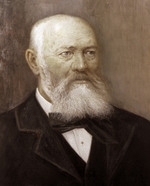 Lensky, Alexander Pavlovich - Portrait of the Dramatist Alexander Nikolayevich Ostrovsky (1823-1886)