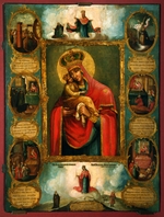 Russian icon - The Mother of God Our Lady of Pochayiv