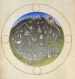 Limbourg brothers - A Plan of Rome (Les Très Riches Heures du duc de Berry)