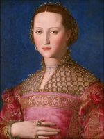 Bronzino, Agnolo - Portrait of Eleanor of Toledo (1522-1562), wife of Grand Duke Cosimo I de' Medici