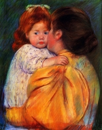 Cassatt, Mary - Maternal Kiss