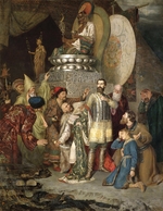 Smirnov, Vasili Sergeevich - Prince Michael of Chernigov at the camp of Batu Khan