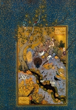 Habib Allah - Folio from Mantiq al-Tayr (The Language of the Birds) by Attar