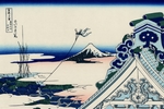 Hokusai, Katsushika - Asakusa Hongan-ji temple in the Eastern capital, Edo (from a Series 36 Views of Mount Fuji)