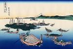 Hokusai, Katsushika - Tsukuda Island in Musashi Province (from a Series 36 Views of Mount Fuji)
