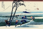 Hokusai, Katsushika - Ejiri in the Suruga province (from a Series 36 Views of Mount Fuji)