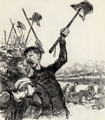 Daumier, Honoré - Ratapoil and his staff: Long live the Emperor!