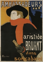 Toulouse-Lautrec, Henri, de - Aristide Bruant in Ambassadeurs (Poster)