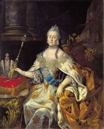 Antropov, Alexei Petrovich - Portrait of Empress Catherine II (1729-1796)