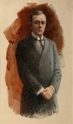 Wisel, Emil Oskarovich - Portrait of the opera singer Leonid Vitalyevich Sobinov (1872–1934)