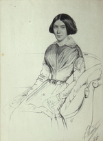 Wagner, Ludwig - Portrait of Ekaterina Martynova, sister of Nikolay Martynov