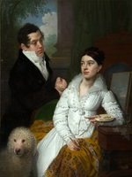 Borovikovsky, Vladimir Lukich - Portrait of Princess Alexandra and Prince Aleksey Lobanov-Rostovsky