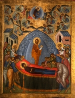 Russian icon - The Dormition of the Virgin