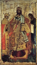 Russian icon - The King of Kings (Upon the right Hand did Stand the)