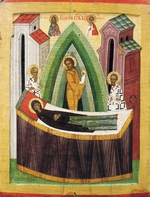 Russian icon - The Dormition of the Virgin