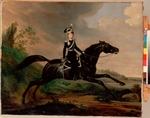 Krüger, Franz - Equestrian Portrait of Grand Prince Alexander Nikolayevich (1818-1881)