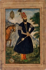 Bahram naqqash-bashi - Portrait of Nader Shah the Great