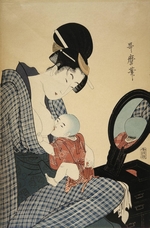 Utamaro, Kitagawa - Mother and Child