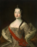 Adolsky, Ivan Grigorievich, the Elder - Portrait of the Tsesarevna Anna Petrovna of Russia (1708-1728), the daughter of Emperor Peter I of Russia
