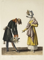 Debucourt, Philibert-Louis - Parting of a Russian Officer with a Parisian Women