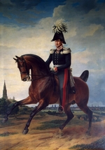 Krüger, Franz - Equestrian Portrait of Frederick William III of Prussia (1797-1840)
