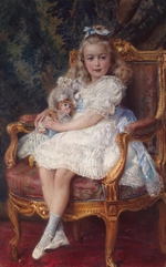 Makovsky, Konstantin Yegorovich - Portrait of Grand Duchess Maria Nikolaevna of Russia (1899–1918)