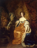 Netscher, Caspar - Portrait of Queen Mary II of England (1662-1694)