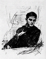 Serov, Valentin Alexandrovich - Portrait of the publicist and critic Dmitri Philosophov (1872-1940)