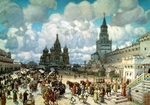 Vasnetsov, Appolinari Mikhaylovich - The Red Square in the 17th Century