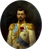 Galkin, Ilya Savvich - Portrait of Emperor Nicholas II (1868-1918)