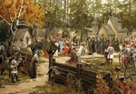 Lissner, Ernest Ernestovich - Sergius of Radonezh blessing Dmitri Donskoi before the Battle of Kulikovo