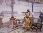 Surikov, Vasili Ivanovich - Empress Anna Ioannovna at the Deer Hunting in Peterhof