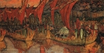 Roerich, Nicholas - Campaign to Chersonesos by Vladimir the Great (The Red Sails)