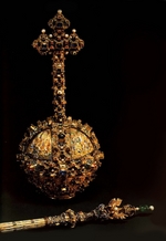 Russian master - The Sceptre and Globus cruciger of Russian Tsars (Detail)