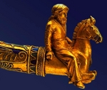 Scythian Art - Necklace with Tips in the Form of Scythians on Horseback