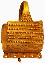 Gold of Troy, Priam’s Treasure - Earring in the form of a basket