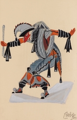 Sudeykin, Sergei Yurievich - Costume design for the play The Venetian Madcaps by M. Kuzmin